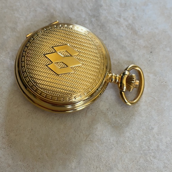 Armitron pocket Watch battery 4diamonds gold tone - Picture 3 of 4